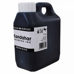 Daler Rowney Kandahar Ink Çini Mürekkebi 1000 ml. Siyah - 1