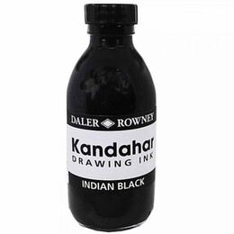 Daler Rowney Kandahar Ink Çini Mürekkebi 175 ml. Siyah - 1