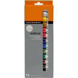 Daler Rowney Simply Akrilik Boya Seti 12 Renk x 12 ml.. - 1