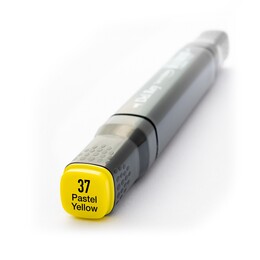 Del Rey Çift Uçlu Çizim Marker Kalemi 37 Pastel Yellow - 1