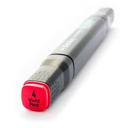 Del Rey Çift Uçlu Çizim Marker Kalemi 4 Vivid Red - 1