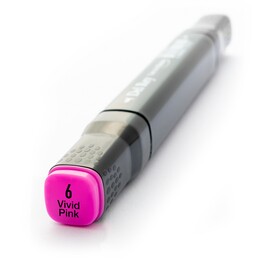 Del Rey Çift Uçlu Çizim Marker Kalemi 6 Vivid Pink - 1