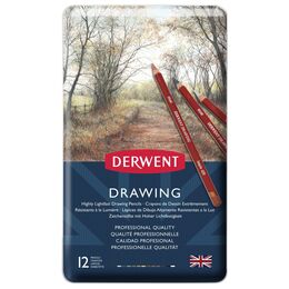 Derwent Drawing Pencils Renkli Çizim Kalemi Seti 12'li Teneke Kutu - 2