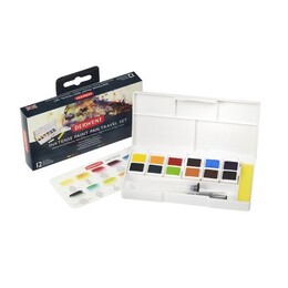 Derwent Inktense Mürekkep Etkili Tablet Sulu Boya Seti 12 Renk - 1