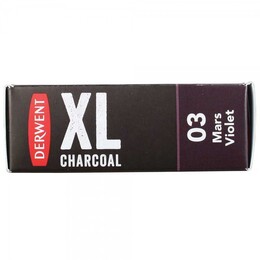 Derwent XL Charcoal Block Kalın Kömür Füzen 03 Mars Violet - 2