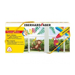 Eberhard Faber Cama Yazan Pastel Boya 12 Renk Karton Kutu (524112) - 1