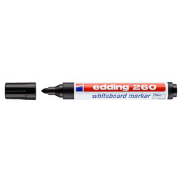 Edding 260 Whiteboard Marker Yazı Tahtası Kalemi Siyah - 1