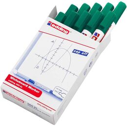 Edding 360 XL Whiteboard Marker Doldurulabilir Yazı Tahtası Kalemi 10'lu Kutu Yeşil - 1