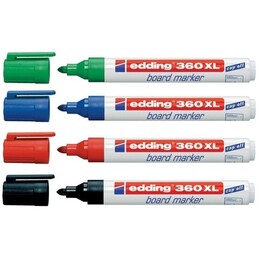 Edding 360 XL Whiteboard Marker Doldurulabilir Yazı Tahtası Kalemi Seti 4'lü Karışık Renk - 1