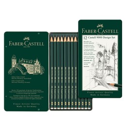 Faber Castell 9000 Dereceli Kalem Karakalem Eskiz Çizim Seti (5B-5H) - 1