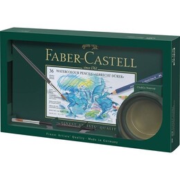 Faber Castell Albrecht Dürer Aquarell Boya Kalemi Seti 36 Renk + Su Kabı + Fırça HEDİYE SETİ - 1