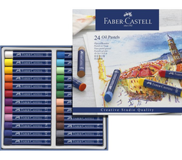 Faber Castell Creative Studio Yağlı Pastel Boya Seti 24 Renk - 1