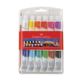 Faber Castell Guaj Boya Seti 12 Renk x 12 ml. Tüp - 1