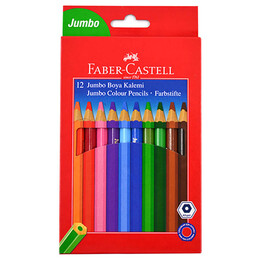 Faber Castell Jumbo Kuru Boya 12 Renk - 1