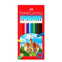 Faber Castell Kuru Boya 12 Renk Tam Boy - 1