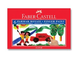 Faber Castell Parmak Boyası 6 Renk x 25 ml. - 1