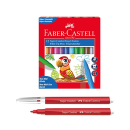 Faber Castell Super Comfort Keçeli Kalem 12 Renk - 1