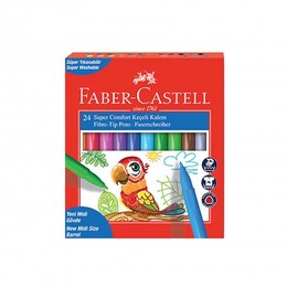 Faber Castell Super Comfort Keçeli Kalem 24 Renk - 1