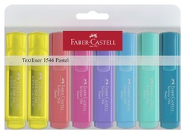 Faber Castell Textliner 1546 Fosforlu Kalem Seti 8 Renk Pastel Renkler - 1