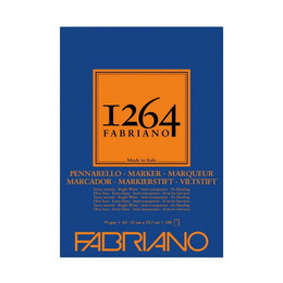 Fabriano 1264 Marker Paper Marker Çizim Defteri Blok 70 gr. A4 100 yaprak - 1