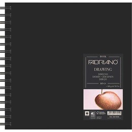 Fabriano Drawing Book Spiralli Sert Kapak Eskiz Çizim Defteri 160 gr. 15x15 cm. 60 yaprak - 1