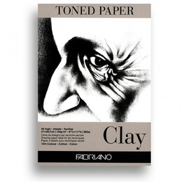 Fabriano Toned Paper Clay Eskiz Çizim Defteri Kil Rengi 120 gr. A4 50 yaprak - 1