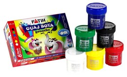 Fatih Guaj Boya Seti 6 Renk x 25 ml. - 1