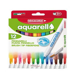 Fibracolor Aquarell Keçeli Kalem 12 Renk (10550AQ012SE) - 1