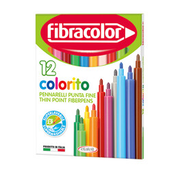 Fibracolor Colorito Keçeli Fibracolor Colorito Keçeli Kalem 12 Renk (10539SW012SC) - 1