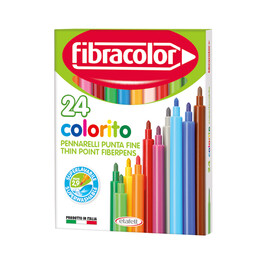 Fibracolor Colorito Keçeli Boya Kalemi 24 Renk - 1