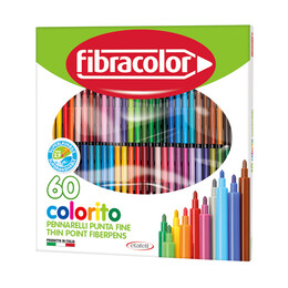 Fibracolor Colorito Keçeli Boya Kalemi 60 Renk - 1