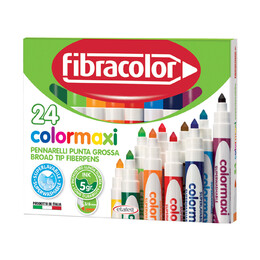 Fibracolor Colormaxi Jumbo Keçeli Kalem 24 Renk - 1