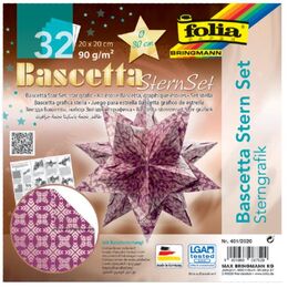 Folia Bascetta Stern Çift Taraflı Origami Kağıdı 20x20 cm. 32 Yaprak MOR - 1