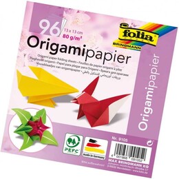 Folia Origami Kağıdı 13x13 cm. 12 Renk 96 Yaprak - 1