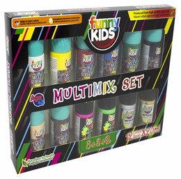 Funny Kids Multimix Akrilik Boya Seti 12 Renk x 20 ml. - 1