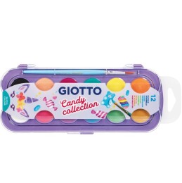 Giotto Sulu Boya 12 Renk Pastel Tonlar 30 mm. Çap - 1