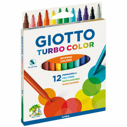 Giotto Turbo Color Keçeli Boya Kalemi 12 Renk - 1