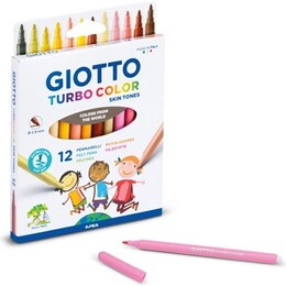 Giotto Turbo Color Skin Tones Keçeli Kalem 12 Renk Ten Renkleri - 1