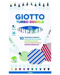 Giotto Turbo Dobble - Çift Uçlu Keçeli Kalem 10 Renk - 1