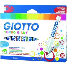 Giotto Turbo Giant Keçeli Kalem 12 Renk - 1