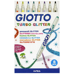 Giotto Turbo Glitter - Simli Keçeli Kalem 8 Renk - 1