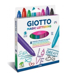 Giotto Turbo Magic Lettering Keçeli Kalem 8 Renk - 1