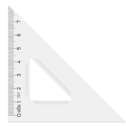 Hatas Plastik Gönye 12 cm. (45-45-90) - 1