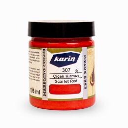 Karin Ebru Boyası 105 ml. 307 Çiçek Kırmızı - 1