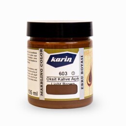 Karin Ebru Boyası 105 ml. 603 Oksit Açık Kahve - 1