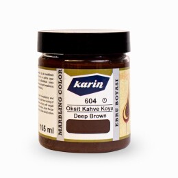 Karin Ebru Boyası 105 ml. 604 Oksit Koyu Kahve - 1