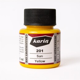 Karin Hat Mürekkebi 45 ml. 201 Sarı - 1