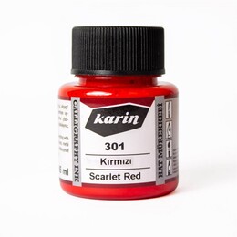 Karin Hat Mürekkebi 45 ml. 301 Kırmızı - 1