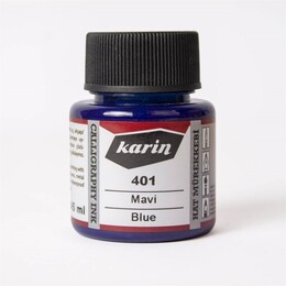 Karin Hat Mürekkebi 45 ml. 401 Mavi - 1