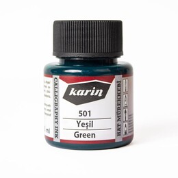 Karin Hat Mürekkebi 45 ml. 501 Yeşil - 1